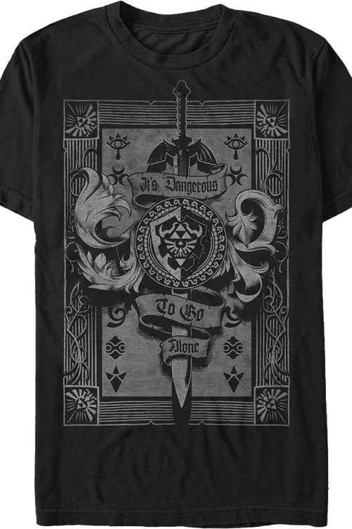 Legend of Zelda Dangerous Banner Nintendo T-Shirtmain product image
