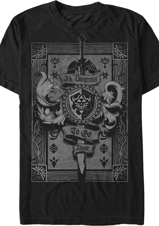 Legend of Zelda Dangerous Banner Nintendo T-Shirt - main product image
