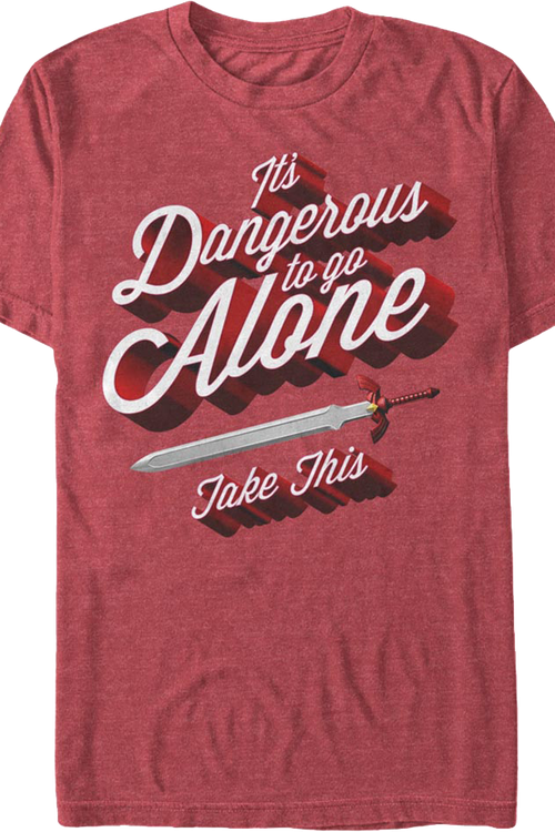 Legend Of Zelda It's Dangerous To Go Alone Take This Nintendo T-Shirtmain product image