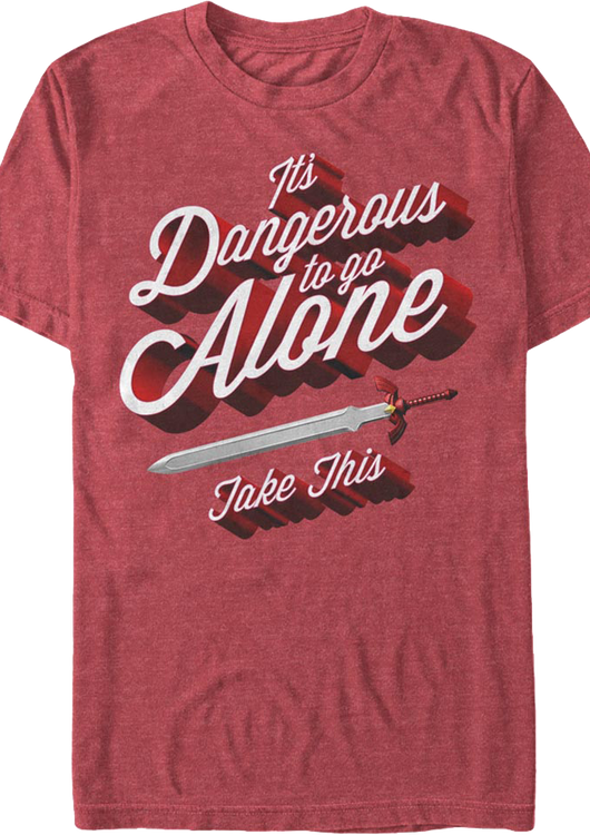 Legend Of Zelda It's Dangerous To Go Alone Take This Nintendo T-Shirt - main product image