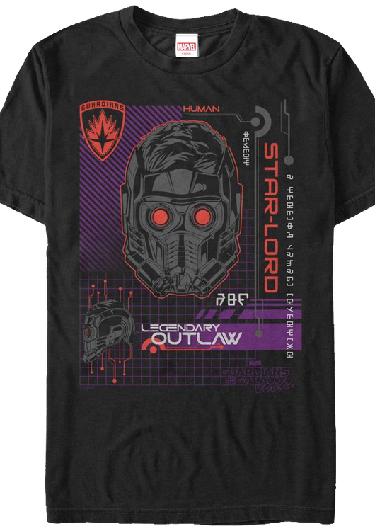 Legendary Outlaw Star-Lord T-Shirt - main product image
