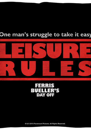 Leisure Rules Ferris Bueller's Day Off Throw Pillow