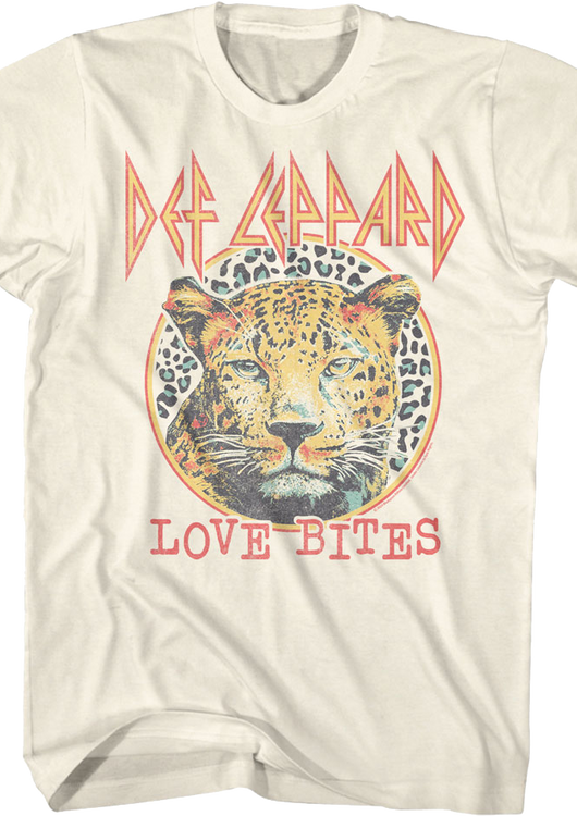 Leopard Print Love Bites Def Leppard T-Shirt - main product image