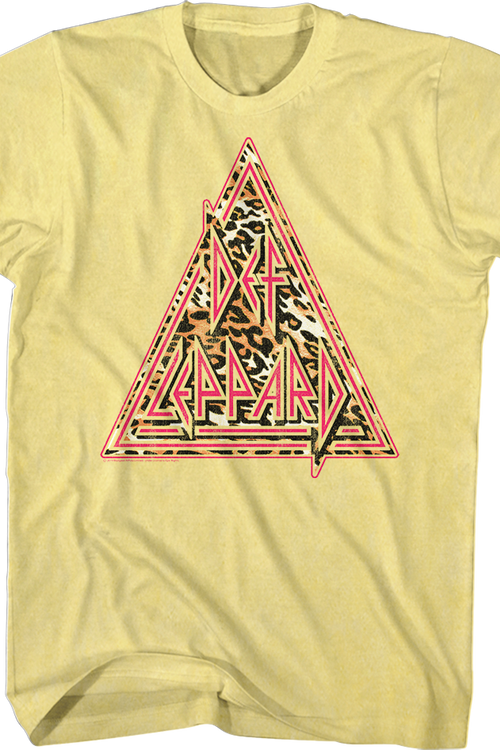 Leopard Print Triangle Def Leppard T-Shirtmain product image