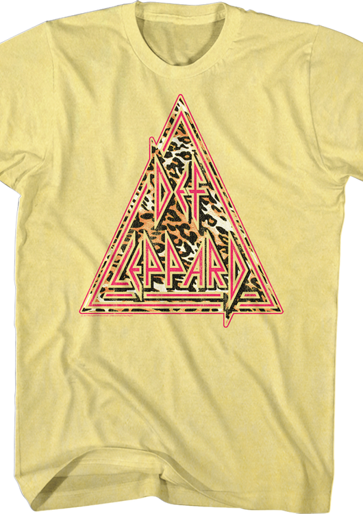 Leopard Print Triangle Def Leppard T-Shirt - main product image
