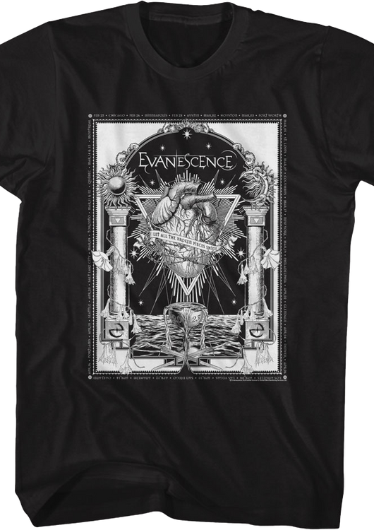 Let All The Broken Pieces Shine Evanescence T-Shirt - main product image