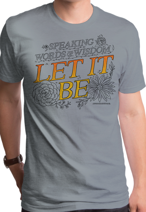 Let It Be Lyrics Beatles T-Shirt