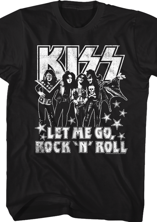 Let Me Go Rock 'N' Roll Kiss T-Shirt - main product image