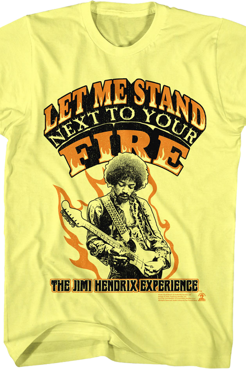 Let Me Stand Next To Your Fire Jimi Hendrix Experience T-Shirtmain product image