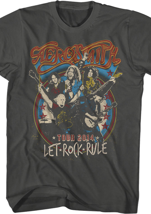 Let Rock Rule Collage Aerosmith T-Shirt - main product image