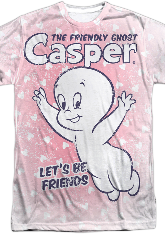 Let's Be Friends Casper The Friendly Ghost T-Shirt - main product image