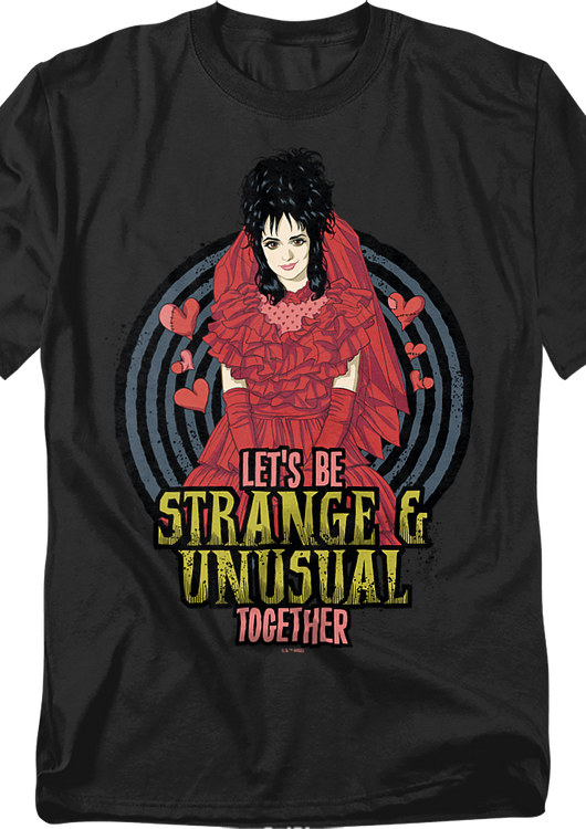 Let's Be Strange & Unusual Together Beetlejuice T-Shirt - main product image