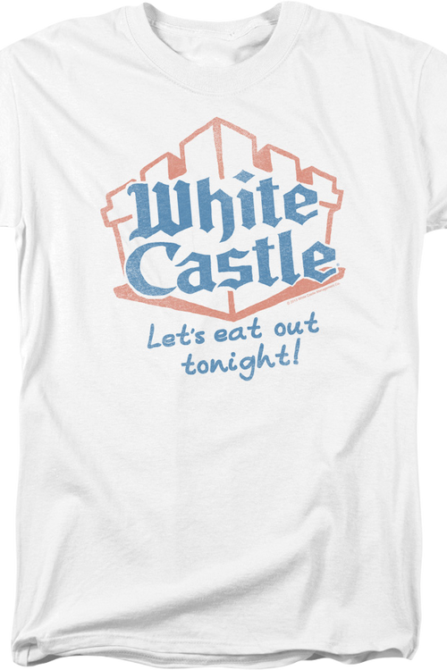 Let's Eat Out Tonight White Castle T-Shirt - main product image