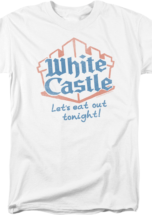 Let's Eat Out Tonight White Castle T-Shirt - main product image