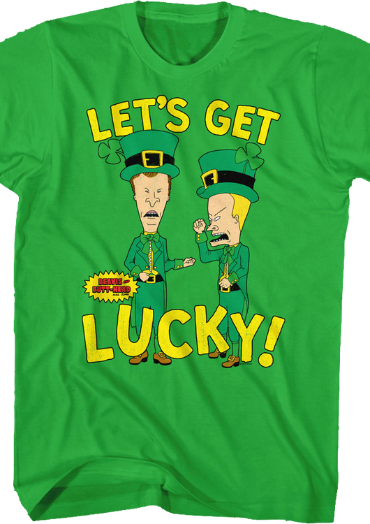 Let's Get Lucky Beavis And Butt-Head T-Shirt - main product image