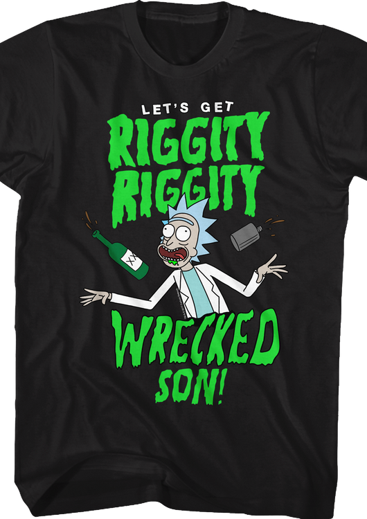 Let's Get Riggity Riggity Wrecked Rick and Morty T-Shirt - main product image