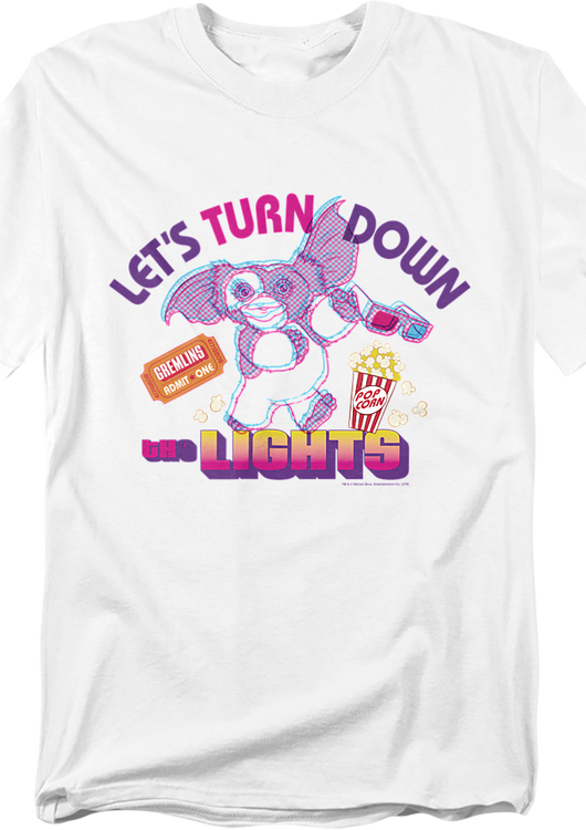Let's Turn Down The Lights Gremlins T-Shirt - main product image