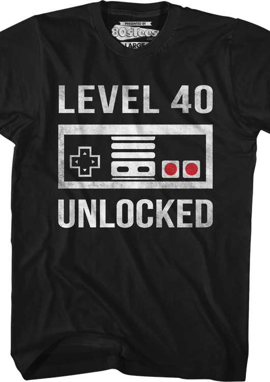 Level 40 Unlocked T-Shirt - main product image
