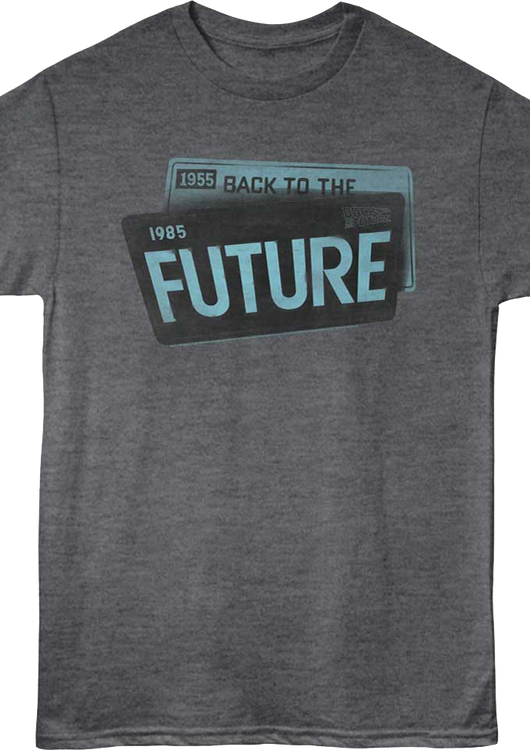 License Plate Years Back To The Future T-Shirt - main product image
