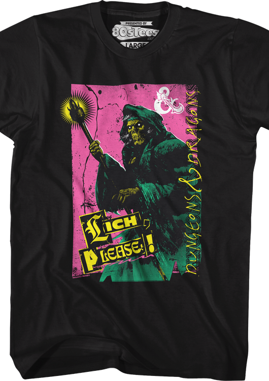 Lich Please Dungeons & Dragons T-Shirt - main product image