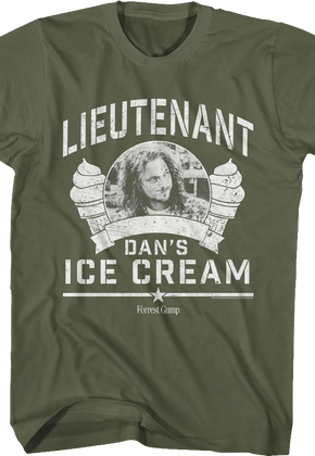 Lieutenant Dan's Ice Cream Forrest Gump T-Shirt