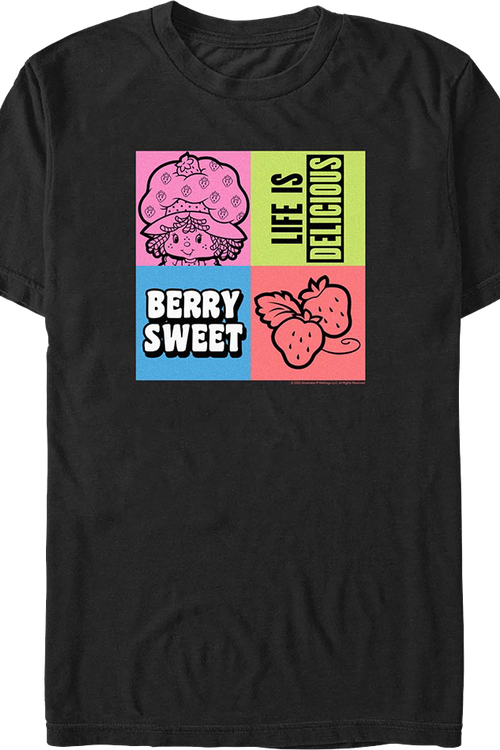 Life Is Delicious Squares Strawberry Shortcake T-Shirtmain product image