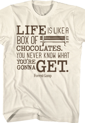 Life Is Like A Box Of Chocolates Forrest Gump T-Shirt