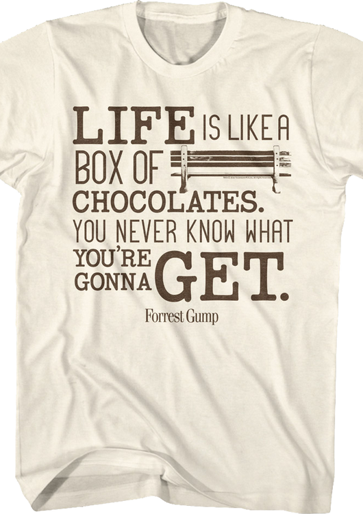 Life Is Like A Box Of Chocolates Forrest Gump T-Shirt - main product image