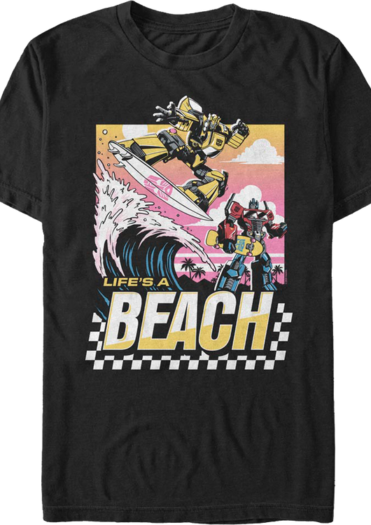 Life's A Beach Transformers T-Shirt - main product image