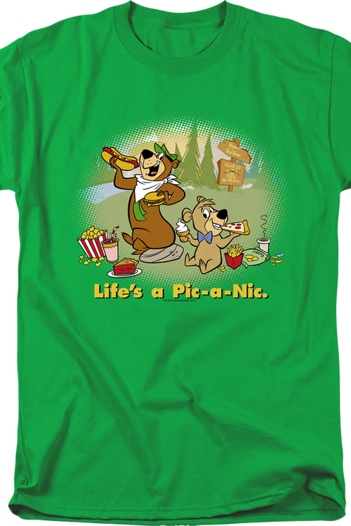 Life's A Pic-A-Nic Yogi Bear T-Shirt - main product image