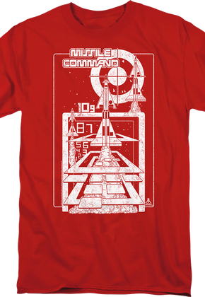 Lift Off Missile Command Atari T-Shirt