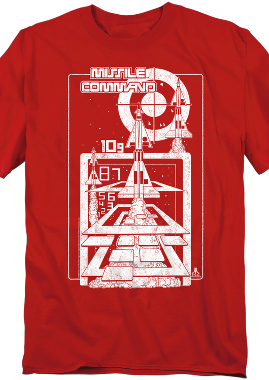 Lift Off Missile Command Atari T-Shirt - main product image