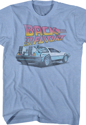 Light Blue DeLorean Back To The Future T-Shirt