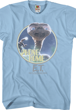Light Blue Phone Home ET Shirt
