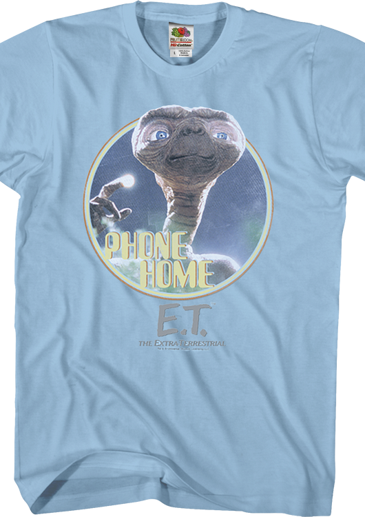 Light Blue Phone Home ET Shirt - main product image