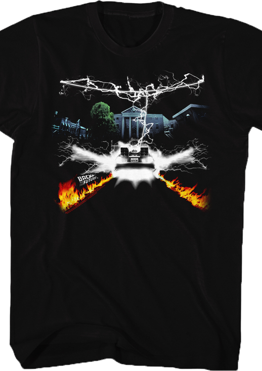 Lightning Bolt Back To The Future T-Shirt - main product image