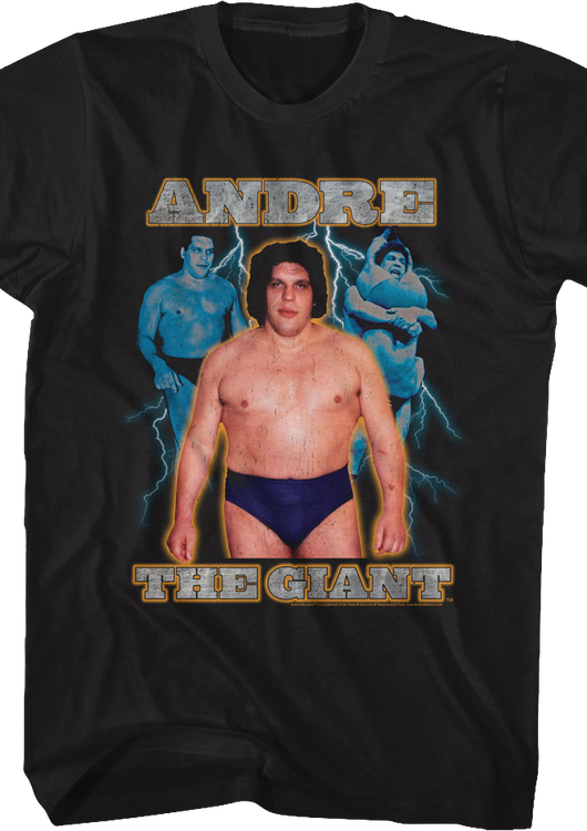 Lightning Bolt Collage Andre The Giant T-Shirt - main product image