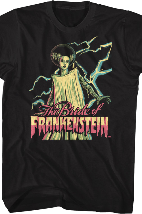 Lightning Bolts Bride Of Frankenstein T-Shirtmain product image