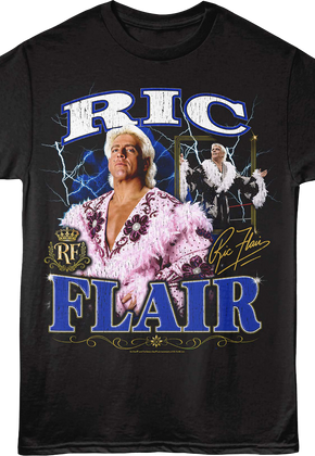 Lightning Collage Ric Flair T-Shirt