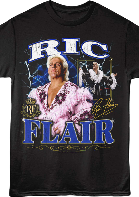 Lightning Collage Ric Flair T-Shirt - main product image