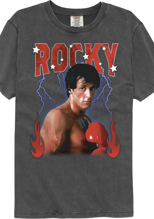 Lightning & Flames Rocky Comfort Colors Brand T-Shirt - main product image