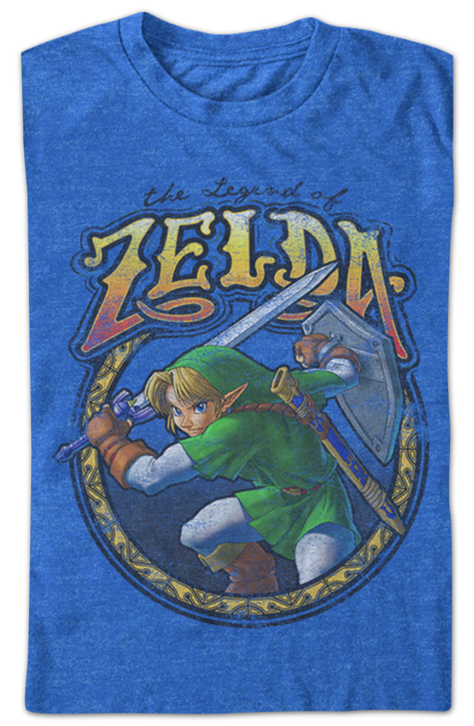 Link Action Pose Legend of Zelda TShirt