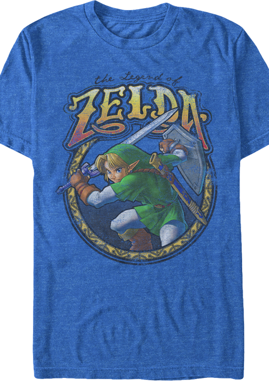 Link Action Pose Legend of Zelda T-Shirt - main product image