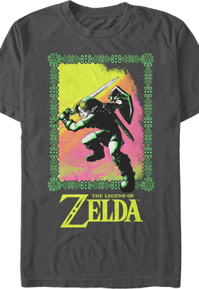Link Hylian Action Pose Legend of Zelda Nintendo T-Shirt