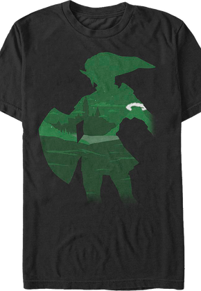 Link Silhouette Legend of Zelda Nintendo T-Shirt