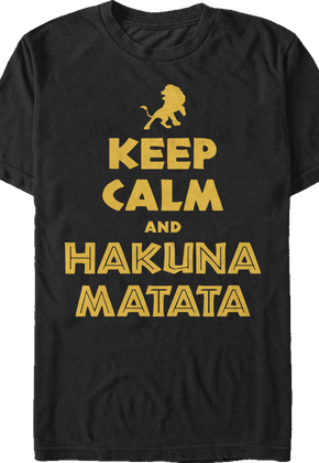 Lion King Keep Calm T-Shirt