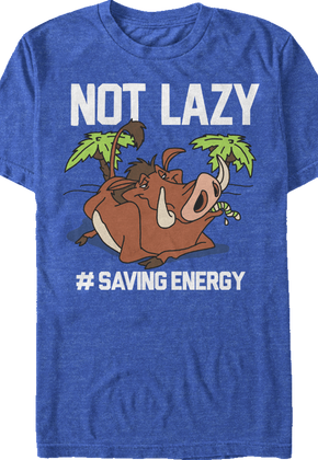 Lion King Pumbaa Not Lazy T-Shirt