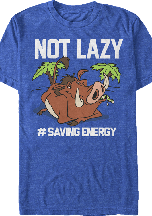 Lion King Pumbaa Not Lazy T-Shirt - main product image