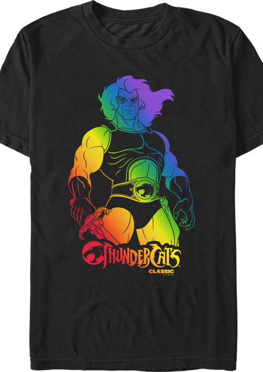 Lion-O Rainbow Colors ThunderCats T-Shirt - main product image