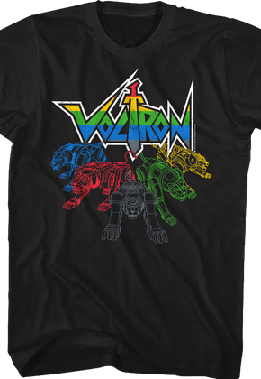 Lions Outlined Voltron T-Shirt